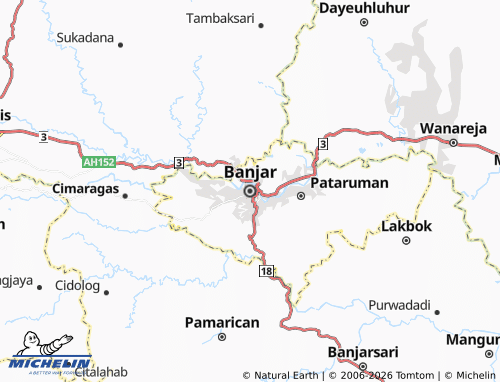 Carte MICHELIN Banjar - ViaMichelin