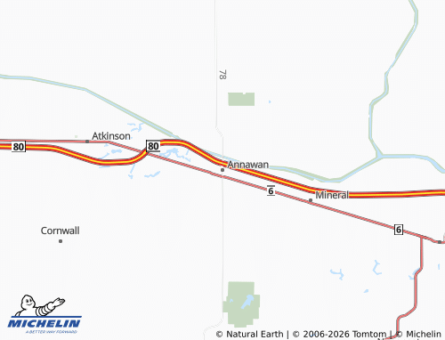 Mapa MICHELIN Annawan - ViaMichelin