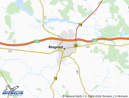 Mappa MICHELIN Ringsted - ViaMichelin