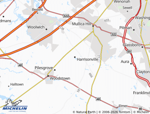 Mappa MICHELIN Harrisonville - ViaMichelin