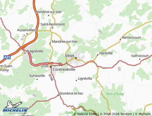 Mappa MICHELIN Vittel - ViaMichelin