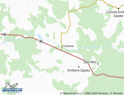MICHELIN Cantuna map - ViaMichelin