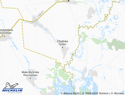 Mapa MICHELIN Chutivka - ViaMichelin