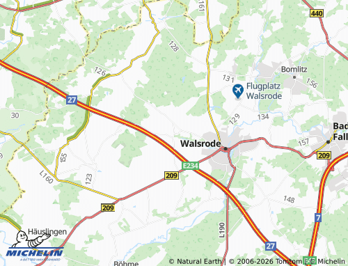 MICHELIN Fulde map - ViaMichelin