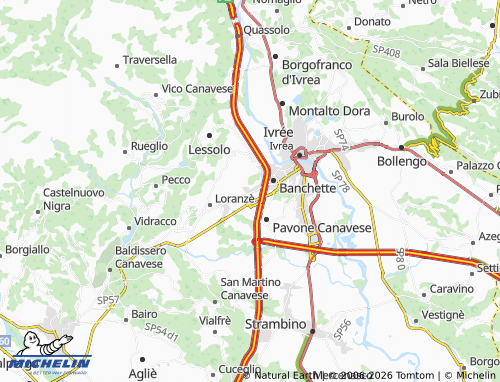 Kaart MICHELIN Samone - ViaMichelin