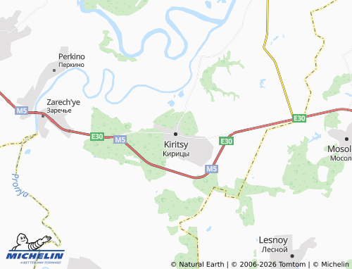 MICHELIN Kiritsy map - ViaMichelin