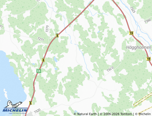 MICHELIN Långbacken map - ViaMichelin
