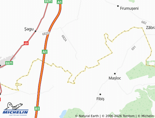 MICHELIN Firiteaz map - ViaMichelin
