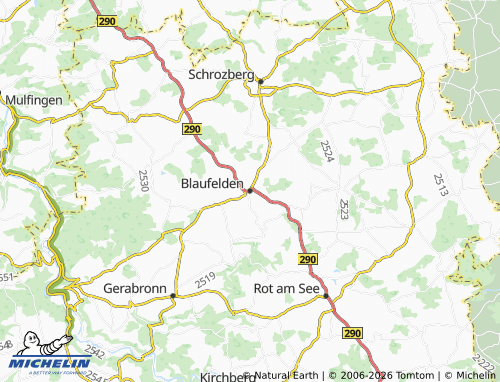 MICHELIN Blaufelden map - ViaMichelin