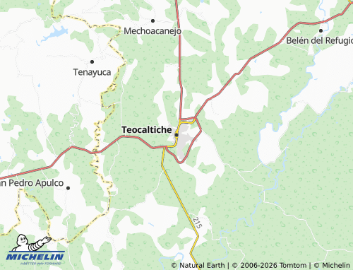MICHELIN Teocaltiche map - ViaMichelin