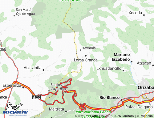 Mapa MICHELIN Paso Carretas - ViaMichelin