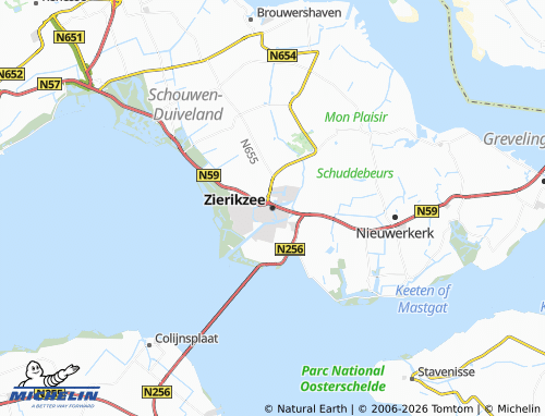 Kaart MICHELIN Zierikzee - ViaMichelin
