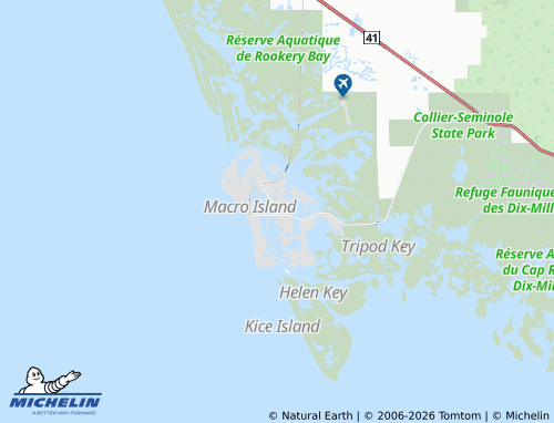 Carte MICHELIN Marco Island - ViaMichelin