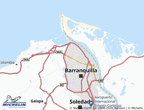 Carte MICHELIN Santa Mónica - ViaMichelin