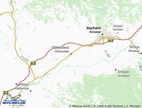 Mapa MICHELIN Obleshevo - ViaMichelin