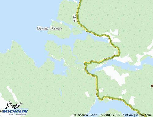 MICHELIN Shielfoot map - ViaMichelin