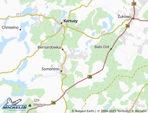 MICHELIN Kiełpino map - ViaMichelin