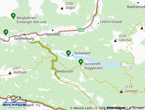 Mappa MICHELIN Techendorf - ViaMichelin