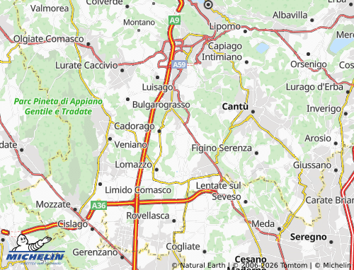 Mappa MICHELIN Bulgorello - ViaMichelin