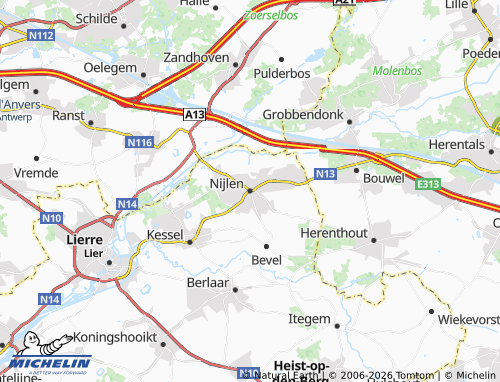 Mappa MICHELIN Nijlen - ViaMichelin
