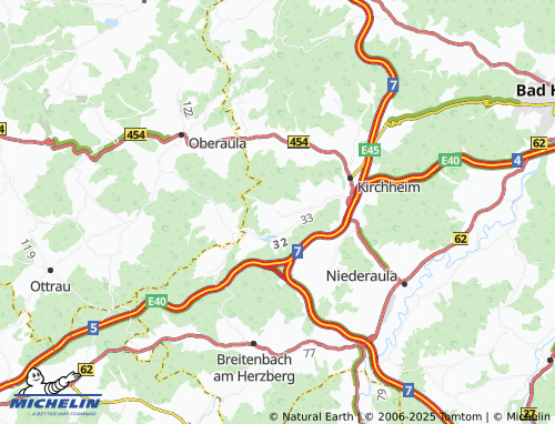 Carte MICHELIN Allendorf - ViaMichelin