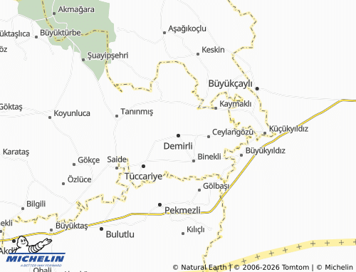 MICHELIN Demirli map - ViaMichelin