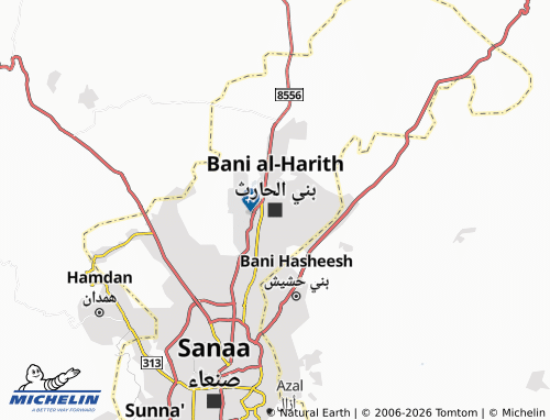 Kaart MICHELIN Bani al-Harith - ViaMichelin