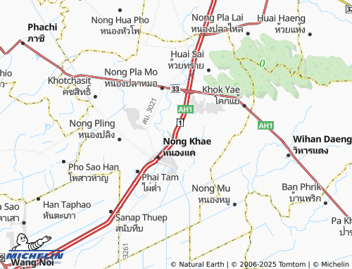 MICHELIN Nong Khai Nam map - ViaMichelin
