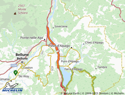 MICHELIN Reveane map - ViaMichelin