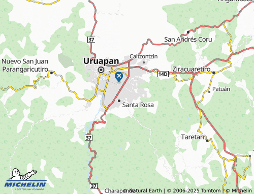 MICHELIN Ampliación Zapatista map - ViaMichelin
