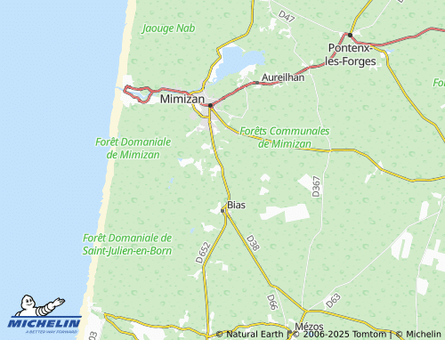 MICHELIN Archus map - ViaMichelin