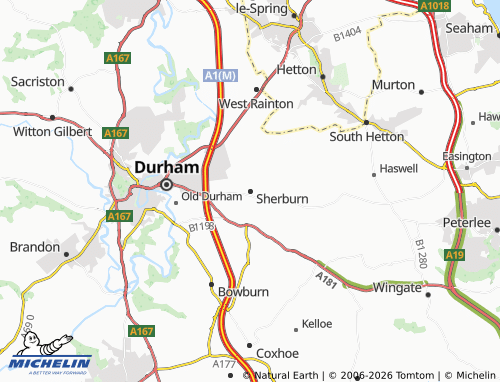 Mappa MICHELIN Sherburn - ViaMichelin