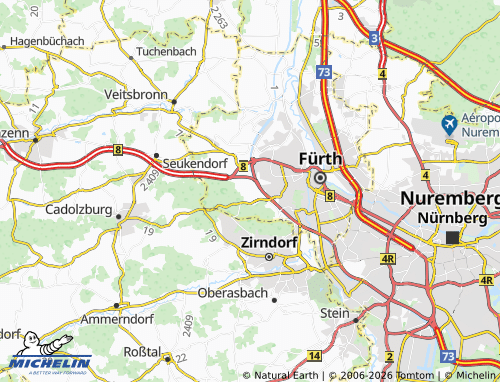 Mappa MICHELIN Oberfürberg - ViaMichelin