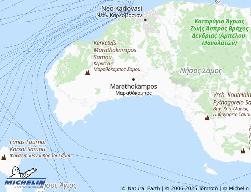Carte MICHELIN Kampos Marathokampos - ViaMichelin