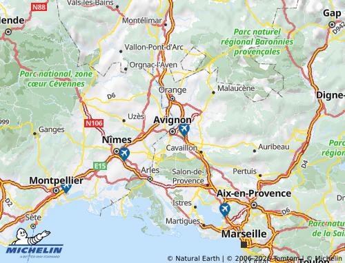 Carte MICHELIN Vaucluse - ViaMichelin