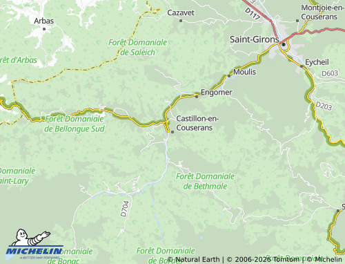 Mapa MICHELIN Castillon-en-Couserans - ViaMichelin