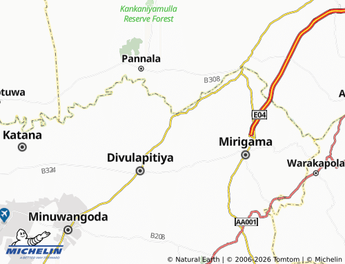 Mappa MICHELIN Heeralugedara - ViaMichelin