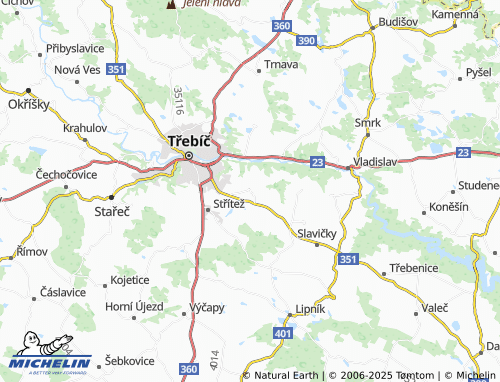 MICHELIN Kožichovice map - ViaMichelin