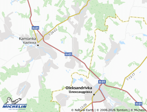 Mapa MICHELIN Kosari - ViaMichelin
