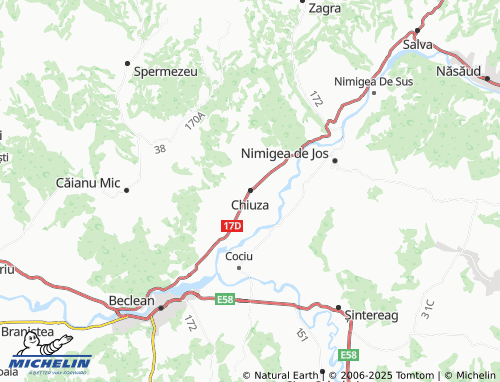 MICHELIN Chiuza map - ViaMichelin