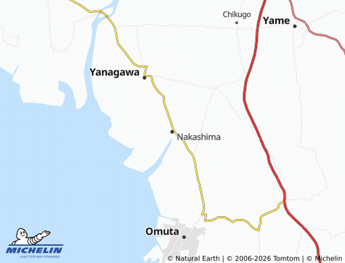 Mappa MICHELIN Nakashima - ViaMichelin