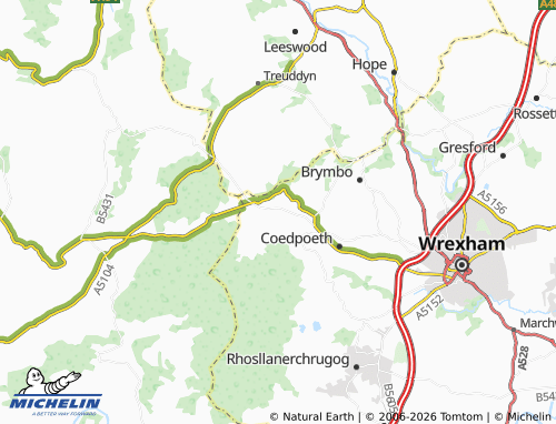Mappa MICHELIN Gwynfryn - ViaMichelin