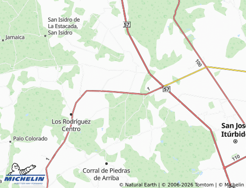 Mappa MICHELIN San Rafael Chico - ViaMichelin