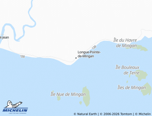 MICHELIN Longue-Pointe-de-Mingan map - ViaMichelin
