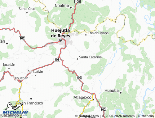 MICHELIN Santa Catarina map - ViaMichelin