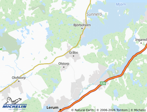 MICHELIN-Landkarte Gråbo - ViaMichelin