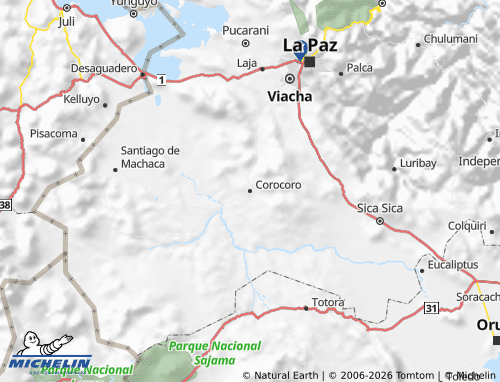 MICHELIN-Landkarte Pacajes - ViaMichelin