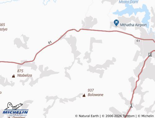 MICHELIN-Landkarte Mpeko SP - ViaMichelin