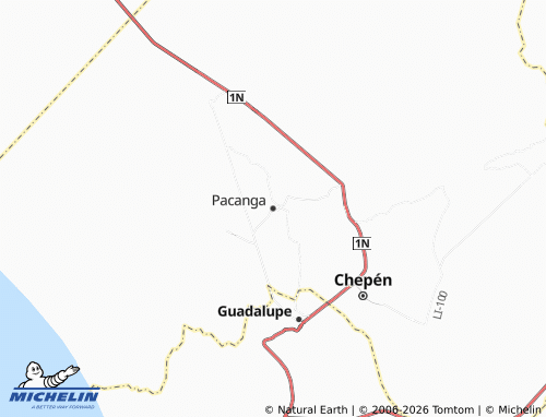Mapa MICHELIN Pacanga - ViaMichelin
