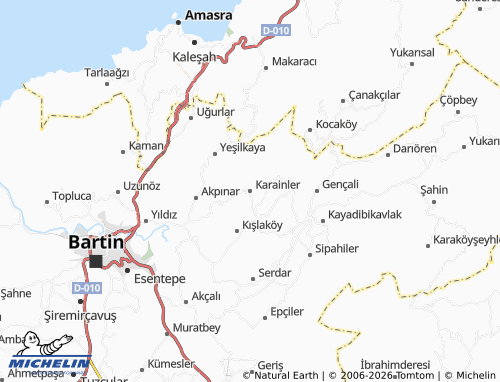 MICHELIN Karainler map - ViaMichelin